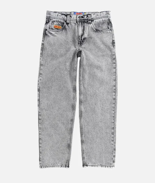 Empyre Embroidered Logo Denim Grey Jeans
