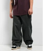 Empyre Dirty Dark Blue Wash Ultra Wide Skate Jeans